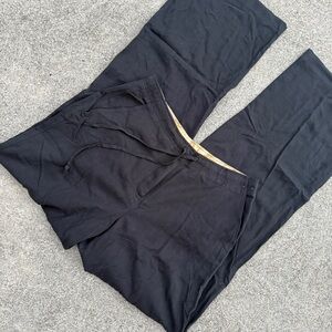 Tommy Bahama Silk Drawstring Pull on Pants Womens 4 Black